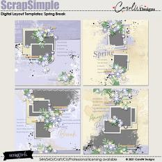 ScrapSimple Digital Layout Collection:spring break