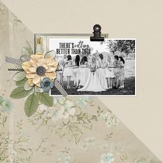 bridal party layout using A Million Little Things collection