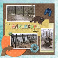 Layout using Natures playground Extra Papers