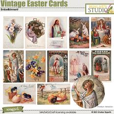 Vintage Easter Cards Embellishments