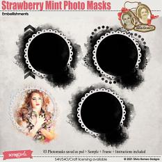 Strawberry Mint Photo Masks by Silvia Romeo