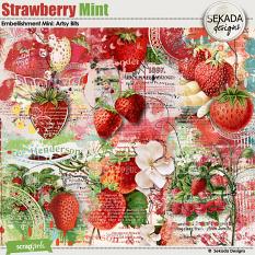 Strawberry Mint Embellishment Mini Artsy Bits