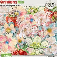 Strawberry Mint Embellishment Mini Artsy Overlay