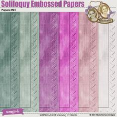 Soliloquy Embossed Papers by Silvia Romeo