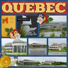 Travelogue Quebec Canada by Connie Prince - CT Layout