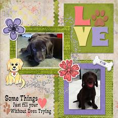 Layout using DogsRule Collection Biggie