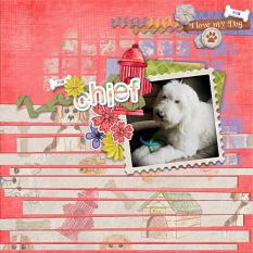 Layout using DogsRule Collection Biggie and Extra Papers