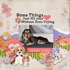 Layout using DogsRule Collection Biggie and Extra Papers