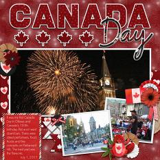CT Layout using Canada Day by Connie Prince