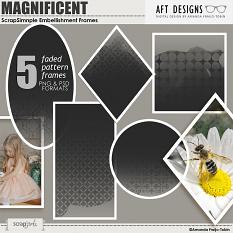 ScrapSimple Embellishment Templates: Magnificent Frames by AFT Designs - Amanda Fraijo-Tobin  @ScrapGirls.com