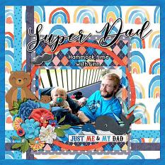 Layout using Best Dad ever by HeartMade Scrapbook