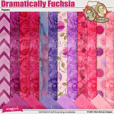 Dramatically Fuchsia Papers by Silvia Romeo