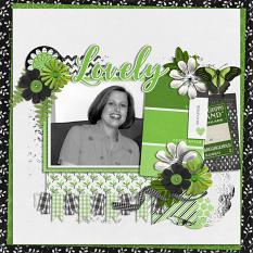 CT Layout using Paint Chips Green Apple by Connie Prince