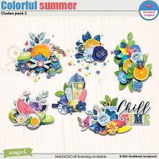 Colorful summer - clusters pack 2 by HeartMade Scrapbook