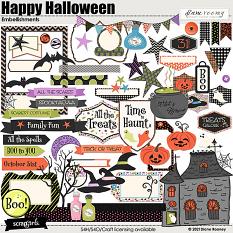Happy Halloween Embellishments by Diane Rooney