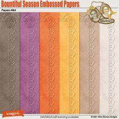 Bountiful Season Embossed Papers by Silvia Romeo