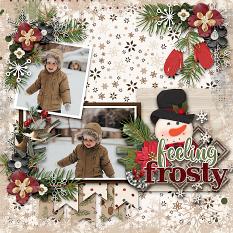 CT Layout using Winter Woods by Connie Prince