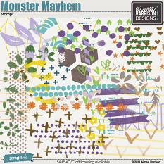 Monster Mayhem Stamps