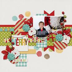 Layout using Be Jolly Collection