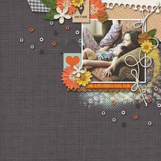 Layout created using the Homebody Collection