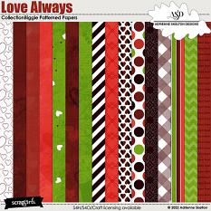 Love Always Patterned Papers by Adrienne Skelton