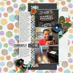 Layout created using the All My Love Template Pack