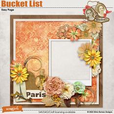 Bucket List Easy Page by Silvia Romeo