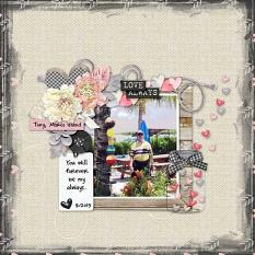 Layout by Kathryn using Be Mine