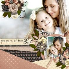 Layout by Kassie using God Gave Me You Collection