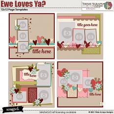Ewe Loves Ya? Templates by Trixie Scraps Designs