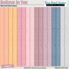 Believe in You Plain & Polka Papers
