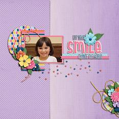 Layout created using the Be Happy Collection