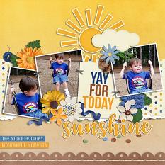 Layout created using Sunshiney Day Collection Biggie