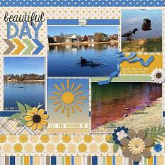 Layout created using the Let The Sunshine In Collection