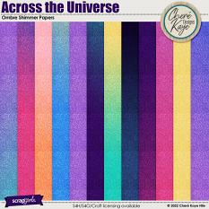 Across the Universe Ombre Shimmer Papers
