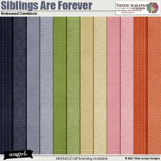 Siblings are Forever Cardstock Trixie Scraps
