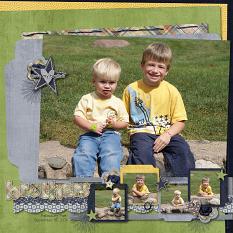 Siblings are Forever Layout by Jennifer