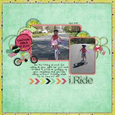 Riding with Girls Layout by Jen