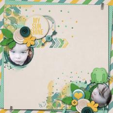 Layout created using Rainy Day Fun Collection