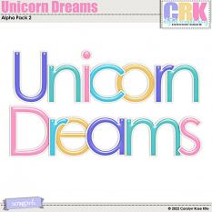 Unicorn Dreams Alpha Pack 2 by Carolyn Rose Kite