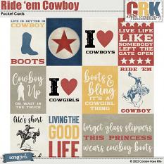 Ride em Cowboy Pocket Cards by CRK