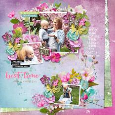 Layout using ScrapSimple Digital Layout Collection:Good Day With The Wind