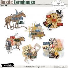 Rustic Farmhouse Word Art Pack by Adrienne Skelton Designs
