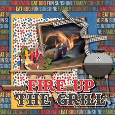 Layout created using Fire Up The Grill Collection