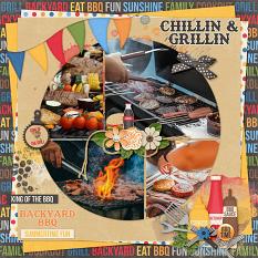 Layout created using the Value Pack: Fire Up The Grill