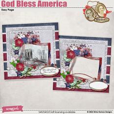 God Bless America Easy Page by Silvia Romeo