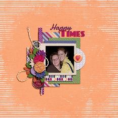 Layout created using Hello October Collection