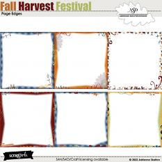 Fall Harvest Festival Page Edges by Adrienne Skelton Designs