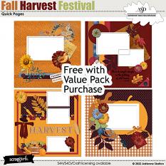 Fall Harvest Festival Quick Pages by Adrienne Skelton Designs
