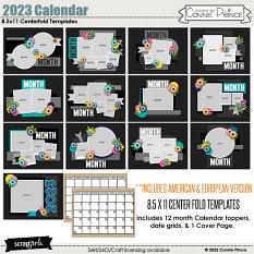 2023 8.5 x 11 Calendar Templates by Connie Prince